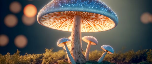 mushroom, mushroom forest Wallpaper 2560x1080