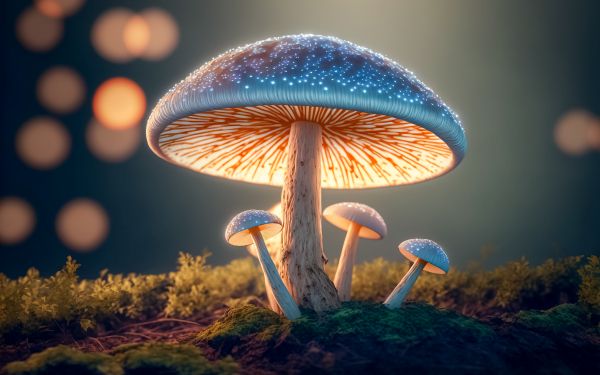 mushroom, mushroom forest Wallpaper 2560x1600