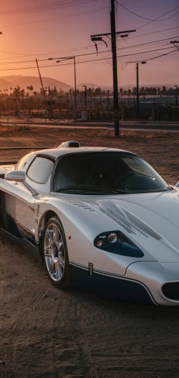 Maserati MC12, sports car, sunset Wallpaper 720x1520