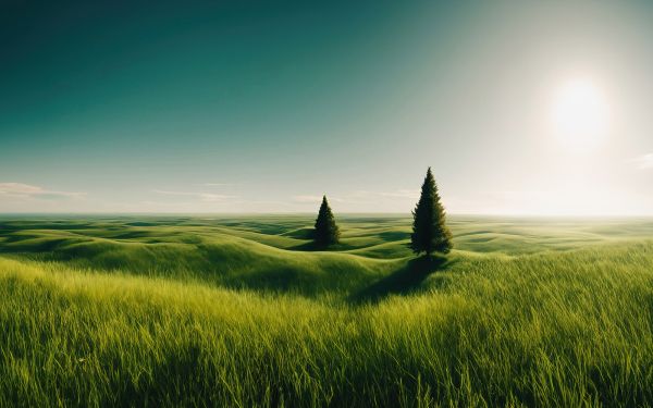 landscape, field, horizon, grass Wallpaper 2560x1600
