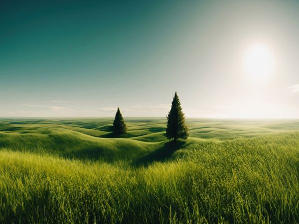 Обои 800x600 пейзаж, поле, горизонт, трава