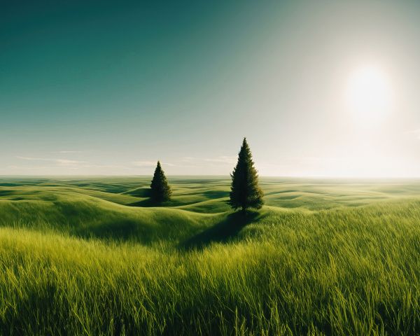 Обои 1280x1024 пейзаж, поле, горизонт, трава
