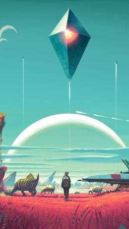 Обои 640x1136 No Man's Sky, фантистика