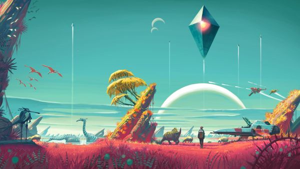 No Man's Sky, fantasy fiction Wallpaper 2560x1440