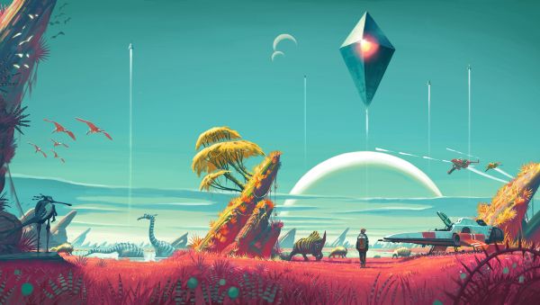 Обои 8250x4672 No Man's Sky, фантистика