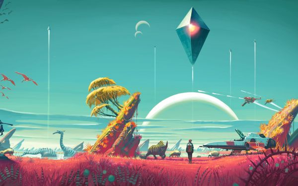 No Man's Sky, fantasy fiction Wallpaper 1920x1200