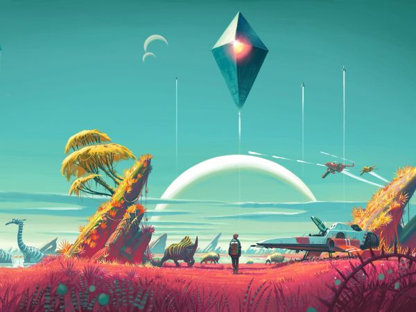 Обои 1024x768 No Man's Sky, фантистика