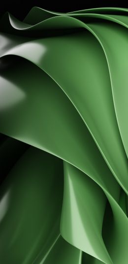Обои 1080x2220 зеленая эстетика, абстракция, зеленый