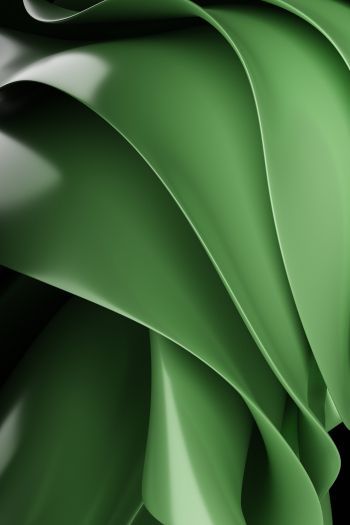 Обои 640x960 зеленая эстетика, абстракция, зеленый
