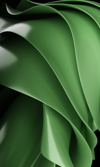 Обои 1200x2000 зеленая эстетика, абстракция, зеленый