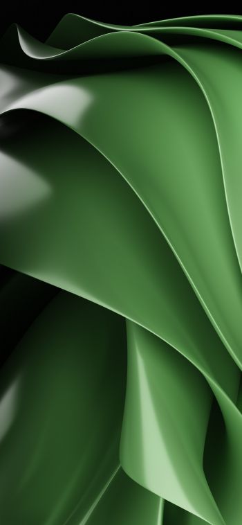 Обои 1080x2340 зеленая эстетика, абстракция, зеленый