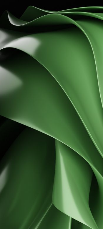 green aesthetics, abstraction, green Wallpaper 1080x2400