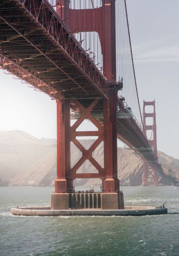 Обои 1668x2388 Мост Золотые Ворота, Сан-Франциско, США
