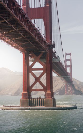 Обои 1752x2800 Мост Золотые Ворота, Сан-Франциско, США