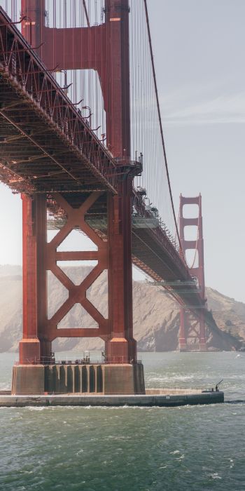 Обои 720x1440 Мост Золотые Ворота, Сан-Франциско, США