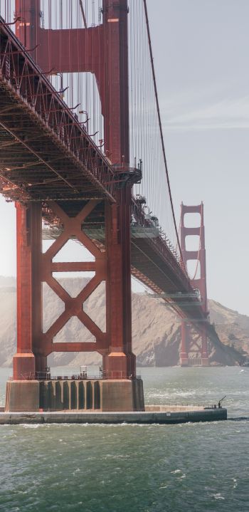 Golden Gate Bridge, San Francisco, USA Wallpaper 1080x2220