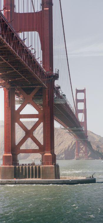 Обои 1125x2436 Мост Золотые Ворота, Сан-Франциско, США
