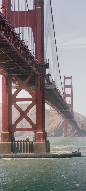 Обои 720x1600 Мост Золотые Ворота, Сан-Франциско, США