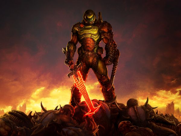 DOOM, Executioner of Doom, dark Wallpaper 1024x768