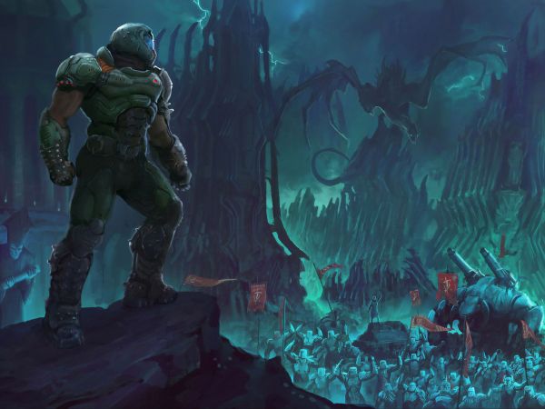 DOOM, Executioner of Rock, fiction Wallpaper 800x600