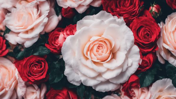 roses, white rose Wallpaper 2560x1440