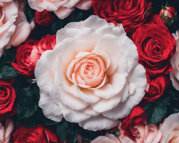 roses, white rose Wallpaper 1280x1024