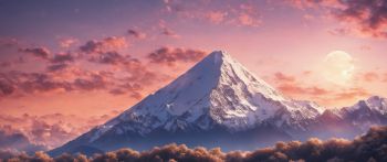 dawn, mountain, landscape Wallpaper 2560x1080