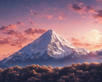 dawn, mountain, landscape Wallpaper 1280x1024