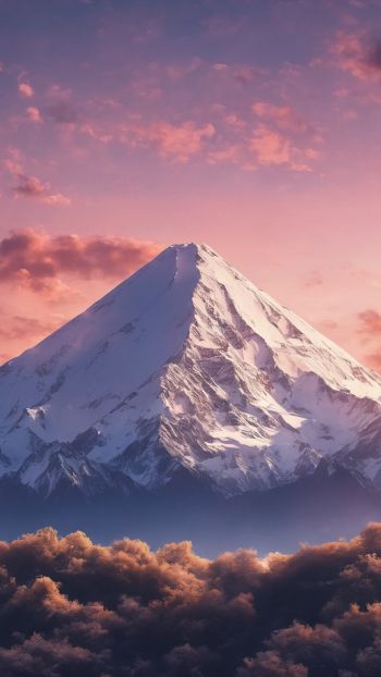 dawn, mountain, landscape Wallpaper 750x1334