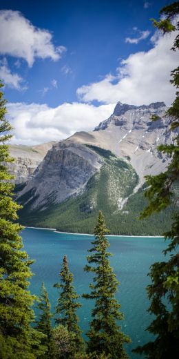 Minnevanka, Canada, lake Wallpaper 720x1440