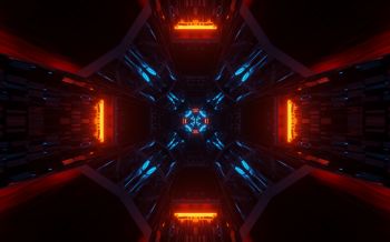 neon, symmetry, abstraction Wallpaper 1920x1200
