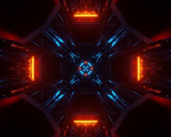 neon, symmetry, abstraction Wallpaper 1280x1024