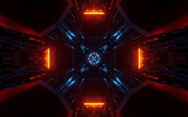 neon, symmetry, abstraction Wallpaper 2560x1600