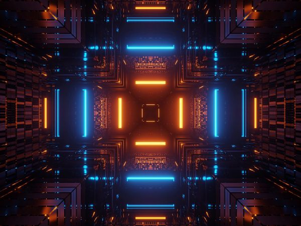 neon, symmetry, abstraction Wallpaper 800x600