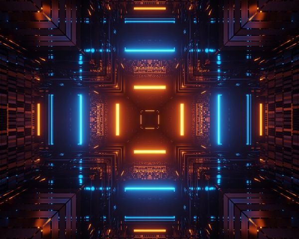 neon, symmetry, abstraction Wallpaper 1280x1024