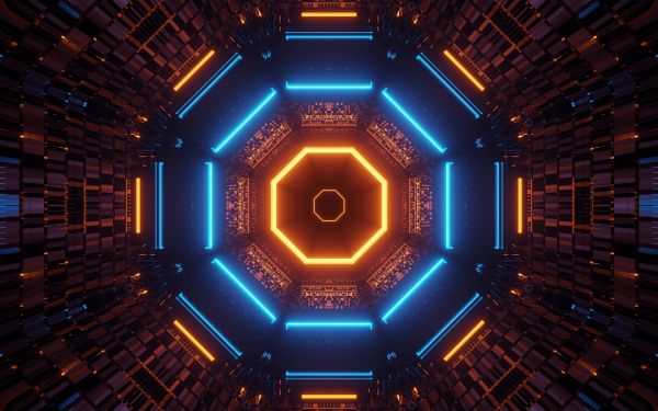 neon, symmetry, abstraction Wallpaper 1920x1200