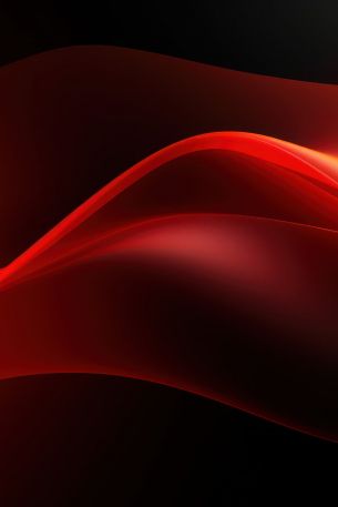abstraction, waves, red Wallpaper 640x960