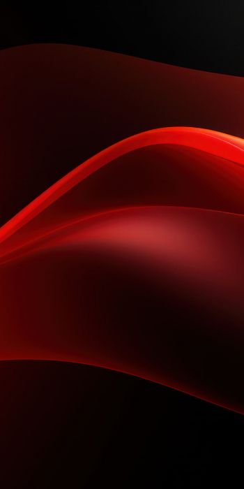 abstraction, waves, red Wallpaper 720x1440