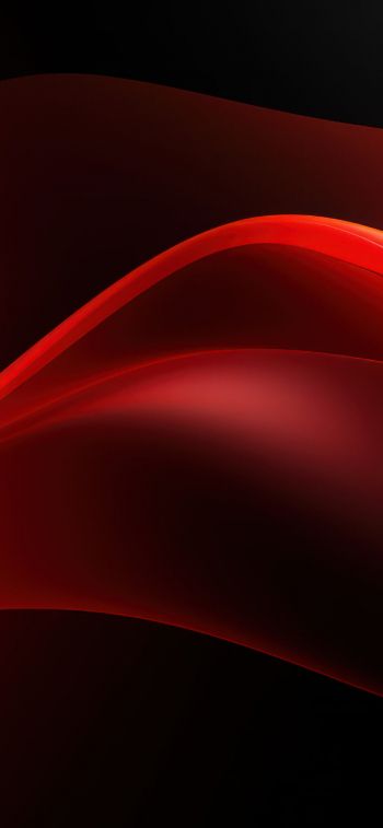 abstraction, waves, red Wallpaper 828x1792