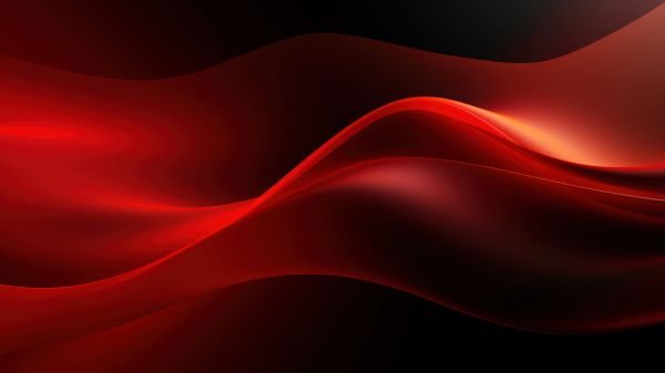 abstraction, waves, red Wallpaper 1920x1080