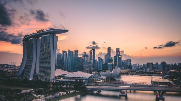 Marina Bay Sands, Singapore, metropolis Wallpaper 1280x720