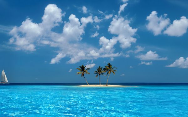 Windows XP wallpaper, island, sea Wallpaper 2560x1600