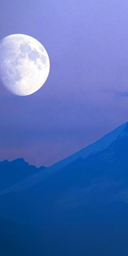 Windows XP wallpaper, moon, mountain, landscape Wallpaper 720x1440