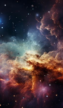 universe, starry sky, nebula Wallpaper 600x1024