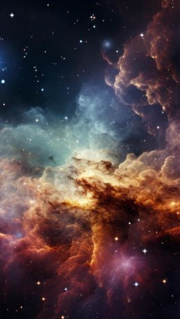 universe, starry sky, nebula Wallpaper 640x1136