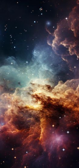 universe, starry sky, nebula Wallpaper 720x1520