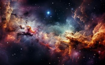 Обои 2560x1600 вселенная, звездное небо, туманность