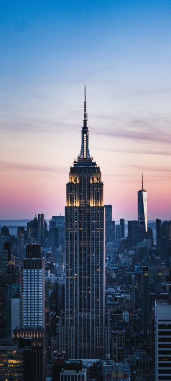 Empire State Building, New York, skyscraper Wallpaper 720x1600