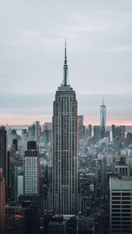 Empire State Building, New York, skyscraper Wallpaper 640x1136