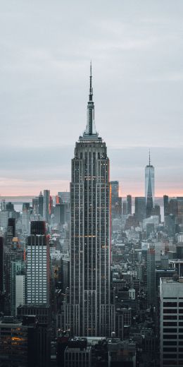 Empire State Building, New York, skyscraper Wallpaper 720x1440